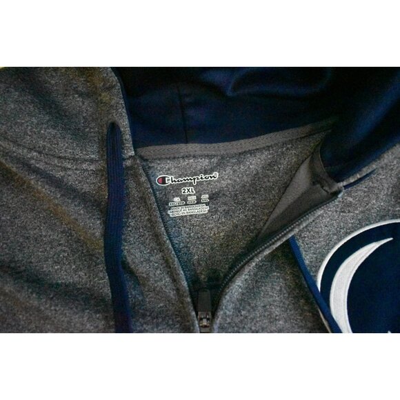Penn State Womens Zip Up Hoodie Size 2XL Grey Champion Nittany Lions - Picture 5 of 7